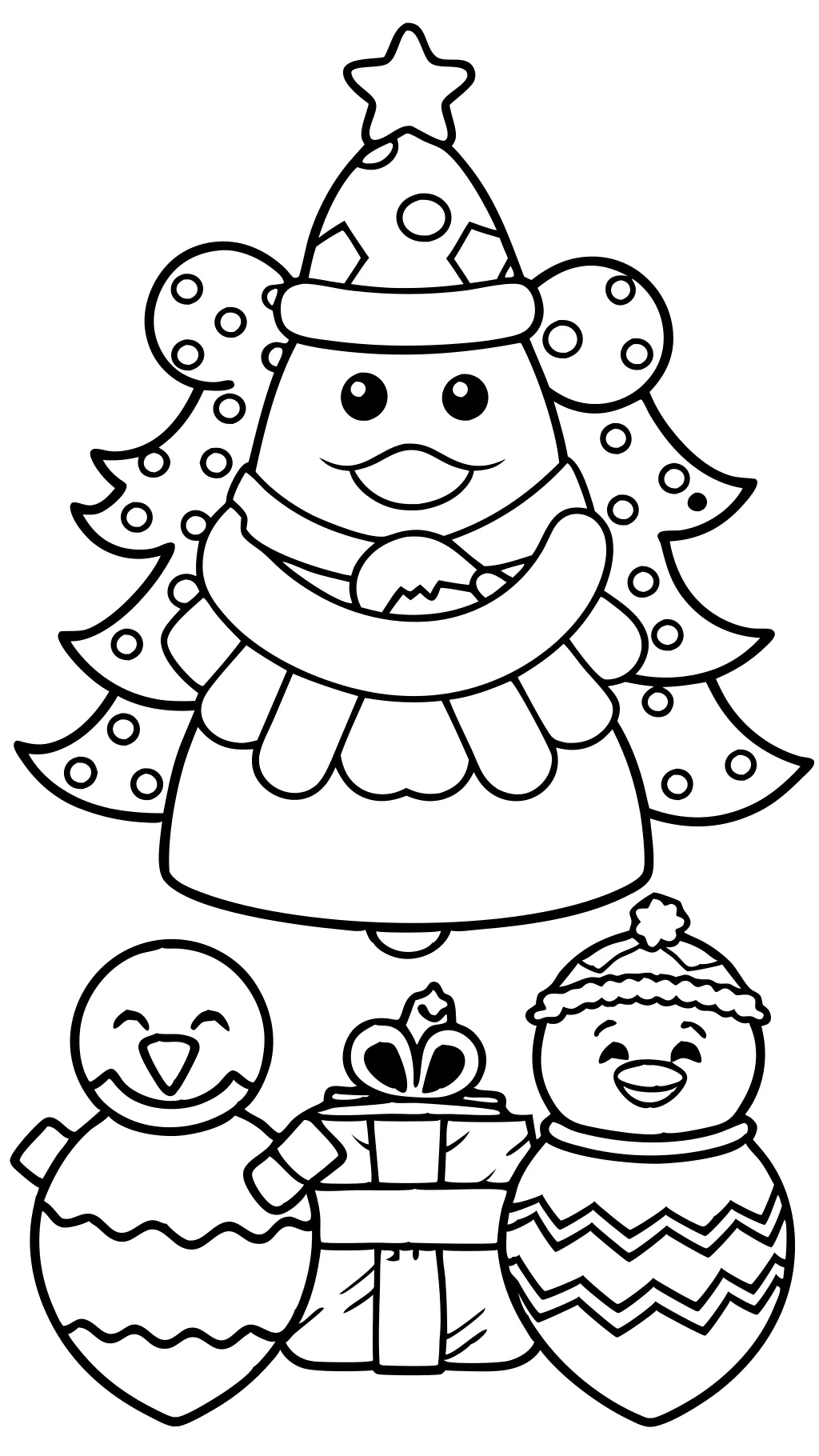 coloriage de Noël pdf gratuit